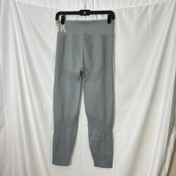 Victoria’s Secret PINK Active Seamless Leggings Gray Large High Waisted - Picture 2 of 4